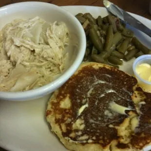 Chicken and Dumplings, just like Grandma use to make.  Delicious!