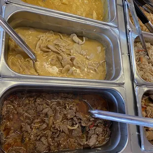 a variety of food items