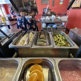 a variety of food items