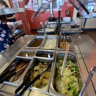 a variety of food items