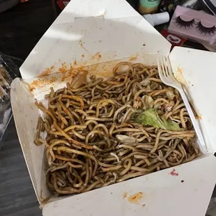 a box of noodles