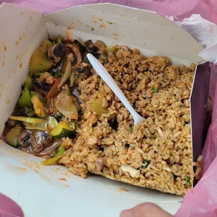 Cantonese chicken lunch special