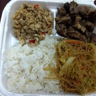 Ihawan &amp; Sisig Half and Half plate