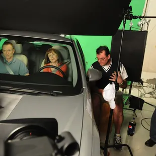 Jeff of JLImages directing NASCAR Driver Mark Martin