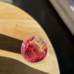 Raspberry white mocha