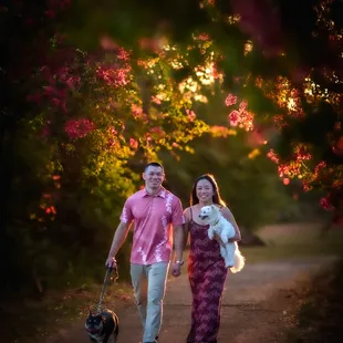 Couple! 
Baron &amp; Chandler Holiday photo with their babies.