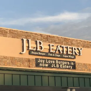 Joy Love Burgers changed names to JLB Eatery 8.22.2020