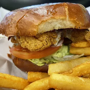 Buffalo Ranch Chicken Burger