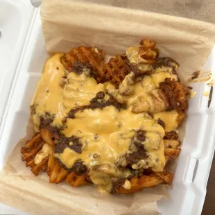 Chill-Cheese Waffle Fries