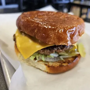 Cheeseburger from kids menu