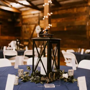 Tables all set and ready for the reception.