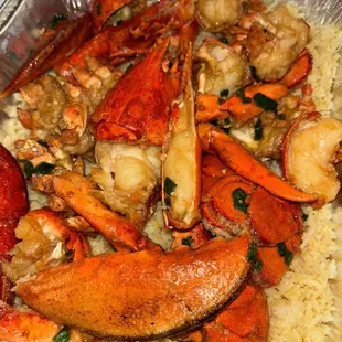 Lobster fried (not sticky) rice