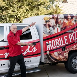 Bryan Martin's Welcome to Pizza23 - Client Appreciation where heart shaped pizza's were handed out to clients!