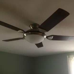 Updated Ceiling fan for a new look.
