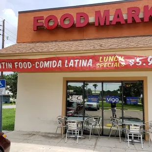 Front of restaurant