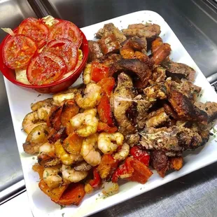 Shrimp and beef