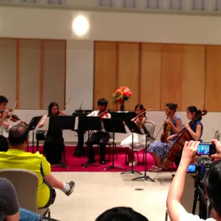 One of our chamber music groups