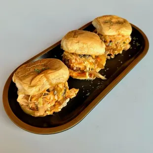 JMT sliders - short ribs beef, kimchi slaw, and a tangy house sauce