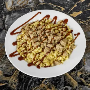 BBQ Chicken mac plate