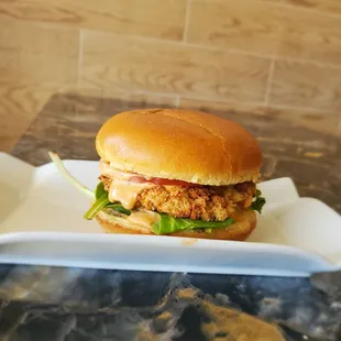Crab cake sandwich