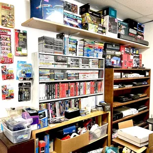 More video games and consoles.