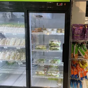 Fresh salad and sandwiches