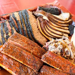 2 lbs Brisket (moist &amp; lean) 1 lb Al Pastor Pork Ribs 1 lb Cajun Butter Turkey Breast 0.5 lb Pulled Pork