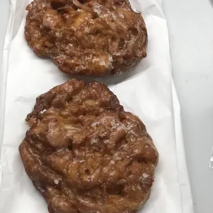 two chocolate donuts