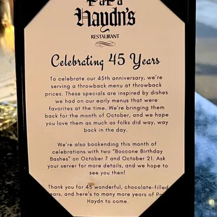 a sign for celebrating 75 years