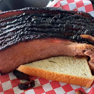 One pound of brisket