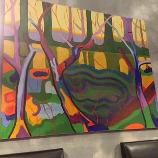 an abstract painting