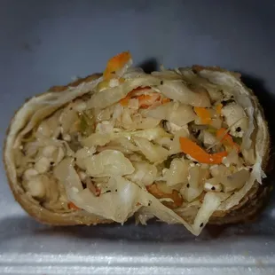 Inside of egg roll