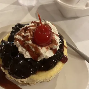 AMAZING!  Homemade, delicious, fresh, blueberry cheesecake