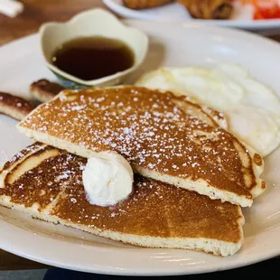 Pancake, Eggs and Sausage
