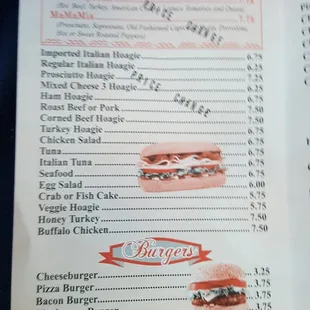 Jo jo&apos;s Menu