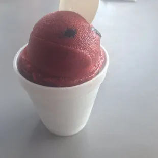 Their famous Black Cherry Water Ice