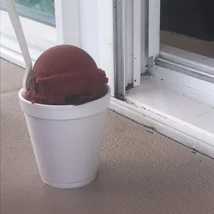 Black cherry water ice