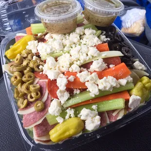 Wanna talk about a kick-ass antipasto salad?  This is what 10 bucks (or there about) will get you at Jo-Jo's.