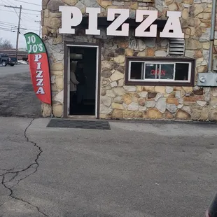 the front of the restaurant