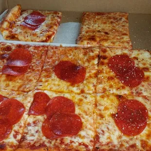 Pepperoni with sweet sauce ... Mmmmm