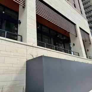 outside