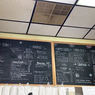 Blackboard menu