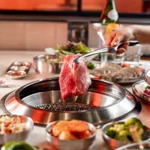 interior, sushi and sashimi