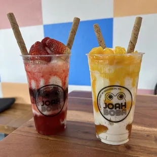strawberry &amp; mango bingsoo