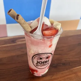 Strawberry bingsoo