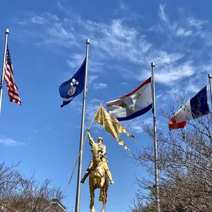 The Joan of Arc statue was donated to New Orleans in 1962 and is now located near the French Market