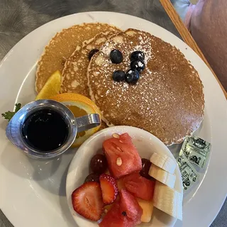 3 Blueberry Buttermilk Pancakes