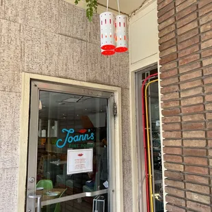 Outside was simple and cute