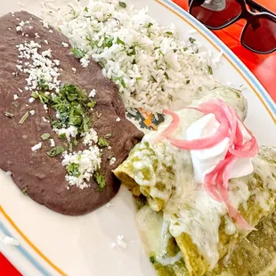 Green Chicken Enchiladas