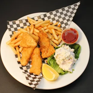 fish, seafood, fish and chips, food